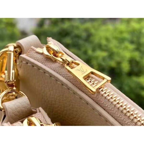 Louis Vuitton Women Multi Pochette Accessoires Cream Embossed Supple Grained Cowhide - Image 7