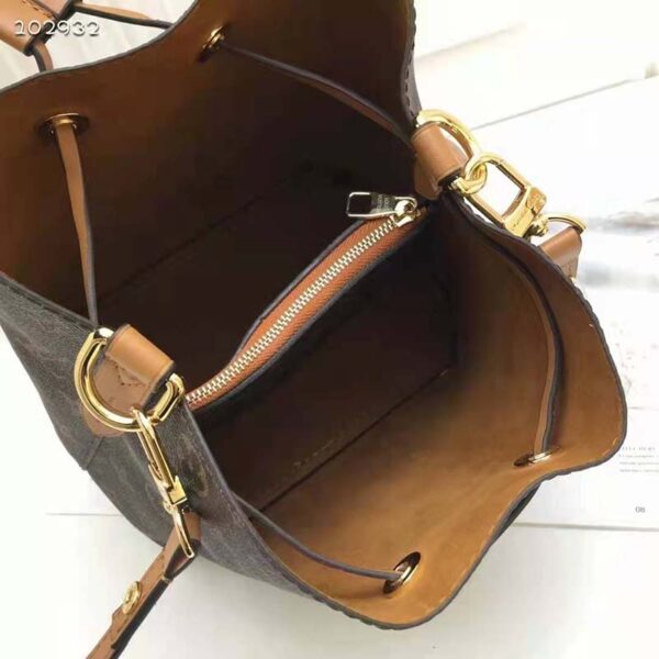 Louis Vuitton Women NéoNoé MM Bucket Bag Caramel Brown Monogram Coated Canvas - Image 7