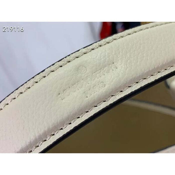 Louis Vuitton Women NeoNoé MM Bucket Bag Crème Beige Embossed Grained Cowhide Leather - Image 9