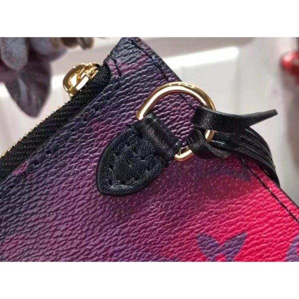 Louis Vuitton Women Neverfull MM Tote Midnight Fuchsia Monogram Coated Canvas - Image 8