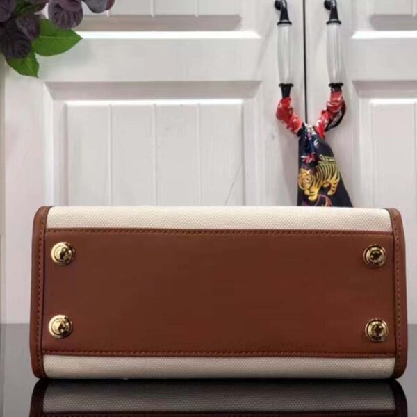 Louis Vuitton Women On My Side PM Tote Bag Brown Canvas Smooth Cowhide - Image 5