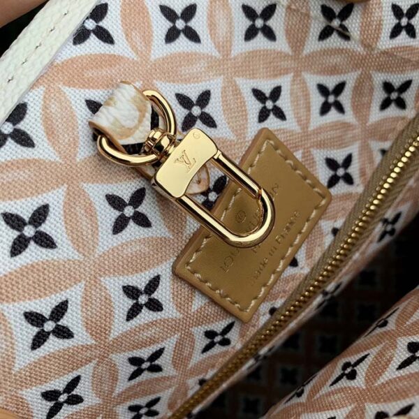 Louis Vuitton Women OnTheGo MM Tote Beige Monogram Coated Canvas Textile Lining - Image 8
