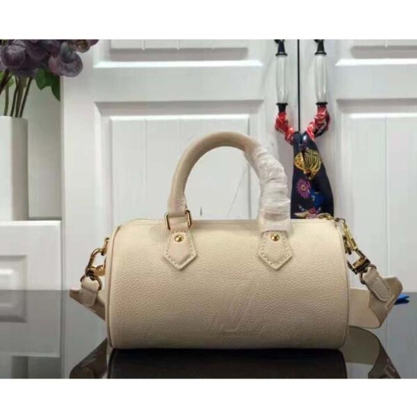 Louis Vuitton Women Papillon BB Bag Crème Beige Embossed Supple Grained Cowhide - Image 3