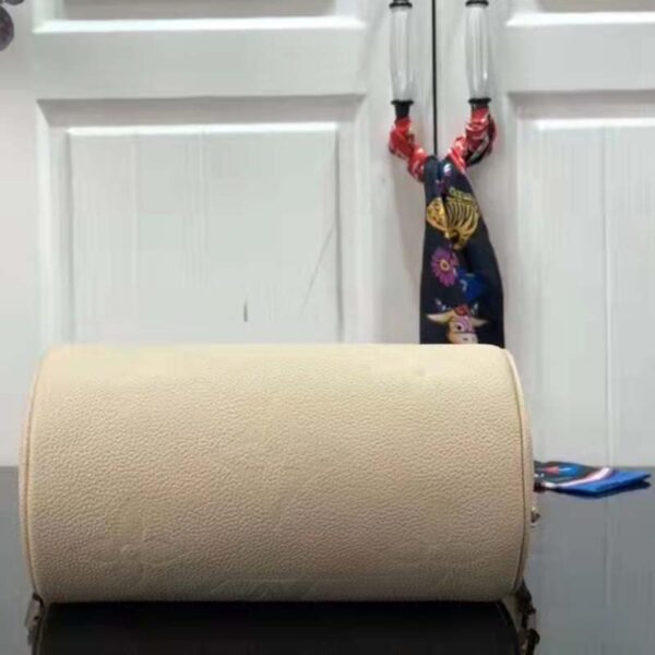 Louis Vuitton Women Papillon BB Bag Crème Beige Embossed Supple Grained Cowhide - Image 5