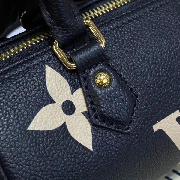 Louis Vuitton Women Papillon BB Black Beige Embossed Supple Grained Cowhide Leather - Image 9