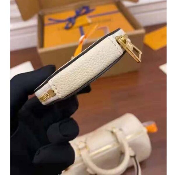 Louis Vuitton Women Papillon BB Carryall Bag Bouton Cream Saffron Embossed Grained Cowhide Leather - Image 11