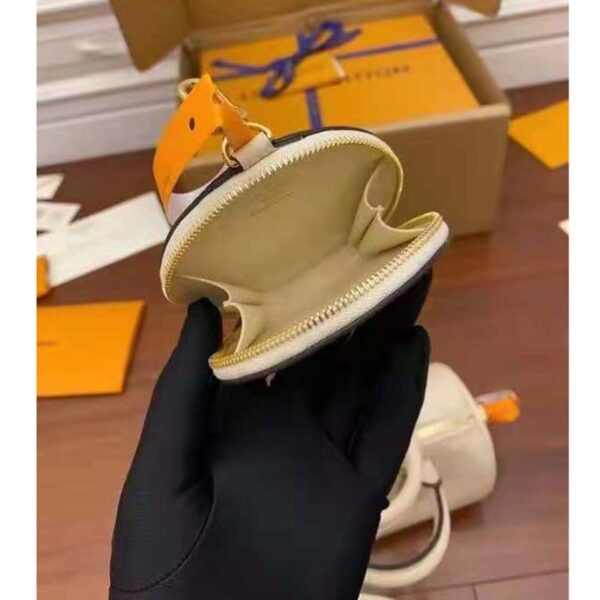 Louis Vuitton Women Papillon BB Carryall Bag Bouton Cream Saffron Embossed Grained Cowhide Leather - Image 15