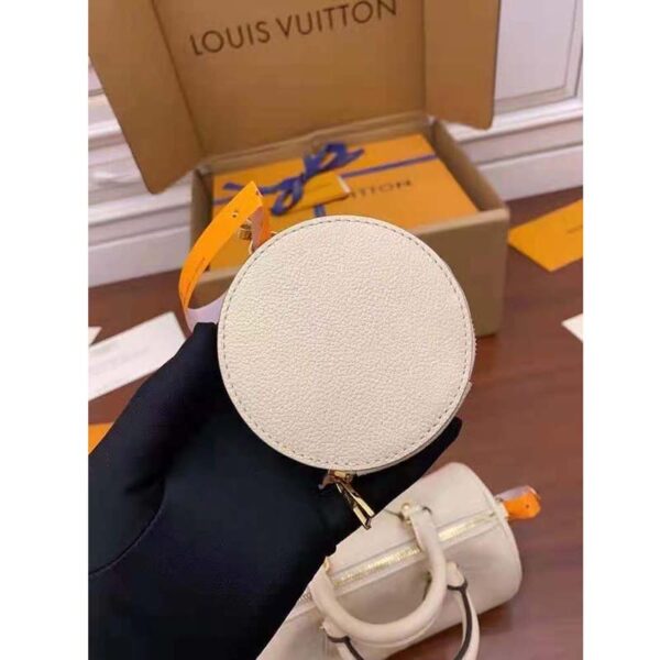 Louis Vuitton Women Papillon BB Carryall Bag Bouton Cream Saffron Embossed Grained Cowhide Leather - Image 12