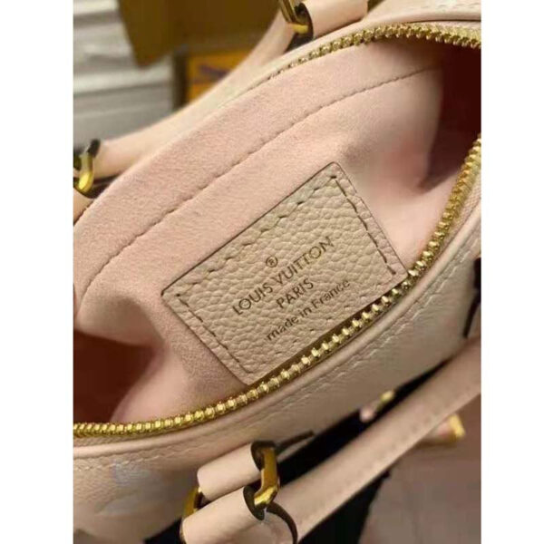 Louis Vuitton Women Papillon BB Carryall Bag Bouton De Rose Pink Embossed Grained Cowhide Leather - Image 8