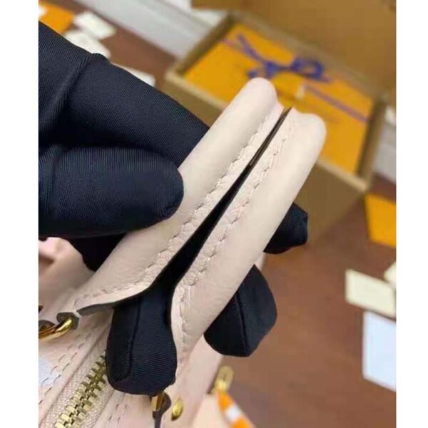 Louis Vuitton Women Papillon BB Carryall Bag Bouton De Rose Pink Embossed Grained Cowhide Leather - Image 10