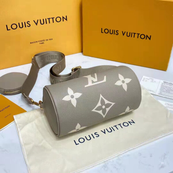 Louis Vuitton Women Papillon BB Dove Cream Embossed Supple Grained Cowhide Leather - Image 5
