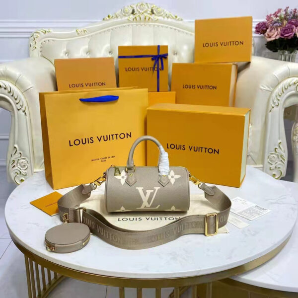 Louis Vuitton Women Papillon BB Dove Cream Embossed Supple Grained Cowhide Leather - Image 3