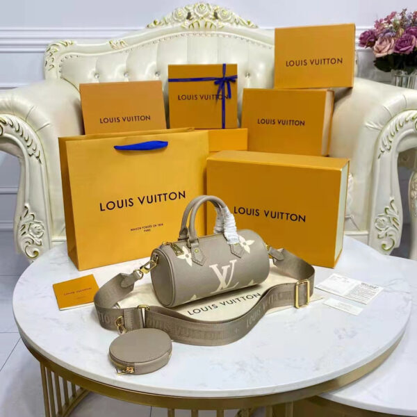 Louis Vuitton Women Papillon BB Dove Cream Embossed Supple Grained Cowhide Leather - Image 4