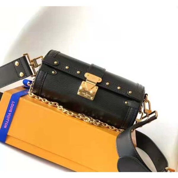 Louis Vuitton Women Papillon Trunk Handbag Black Epi Cowhide Leather - Image 2
