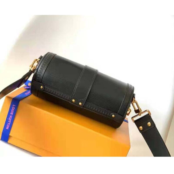 Louis Vuitton Women Papillon Trunk Handbag Black Epi Cowhide Leather - Image 3