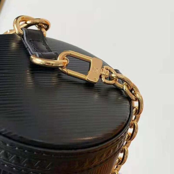 Louis Vuitton Women Papillon Trunk Handbag Black Epi Cowhide Leather - Image 7