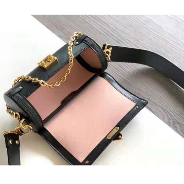 Louis Vuitton Women Papillon Trunk Handbag Black Epi Cowhide Leather - Image 6