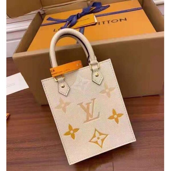 Louis Vuitton Women Petit Sac Plat Monogram Empreinte Embossed Supple Grained Cowhide Leather - Image 3