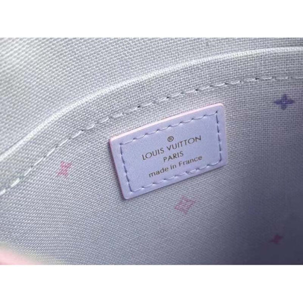 Louis Vuitton Women Petit Sac Plat Sunrise Pastel Monogram Coated Canvas Cowhide - Image 10