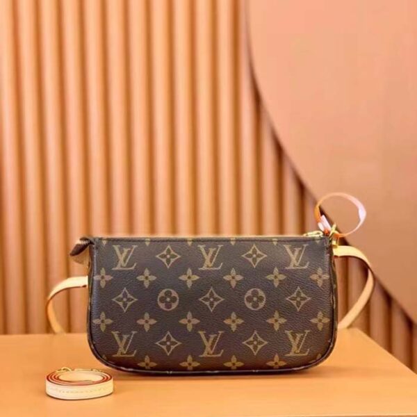 Louis Vuitton Women Pochette Accessoires Natural Cowhide Leather Trimmings Zipper Closure - Image 3