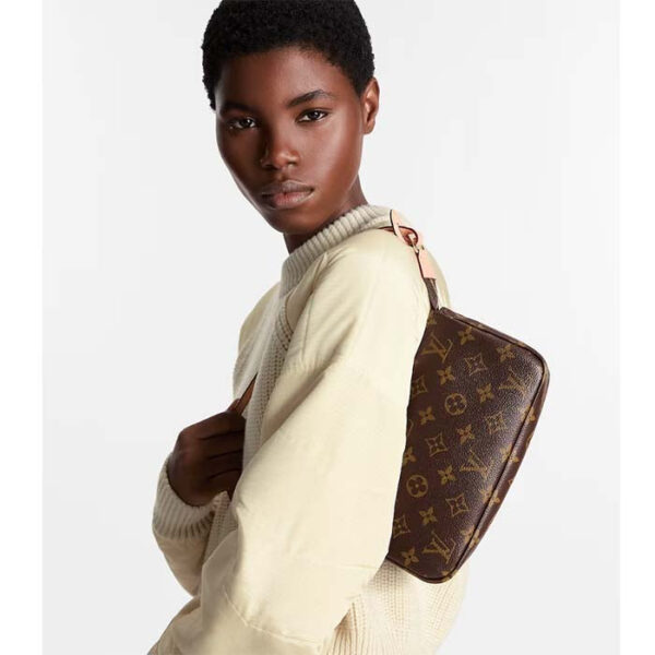 Louis Vuitton Women Pochette Accessoires Natural Cowhide Leather Trimmings Zipper Closure - Image 10
