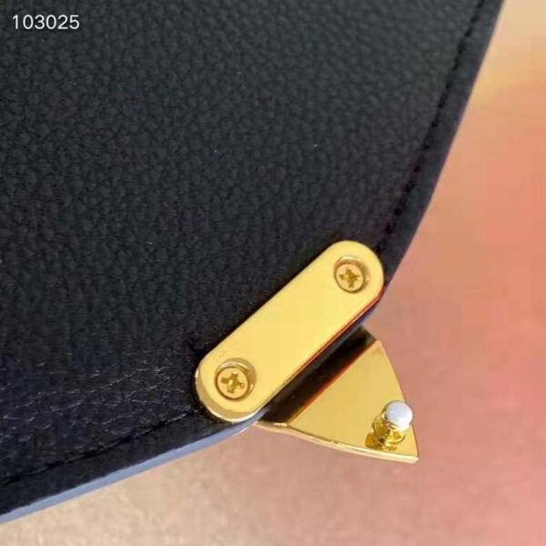 Louis Vuitton Women Pochette Metis Black Beige Embossed Grained Cowhide Leather - Image 12