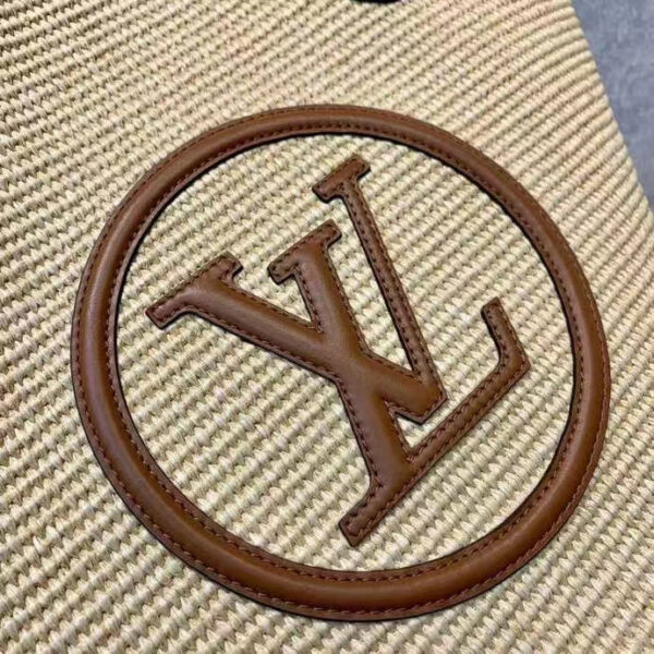 Louis Vuitton Women Saint Jacques Caramel Brown Synthetic Knitted Raffia Cowhide Leather - Image 7