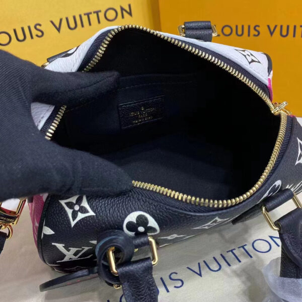 Louis Vuitton Women Speedy Bandouliere 20 Bag Black Printed Embossed Grained Cowhide - Image 7