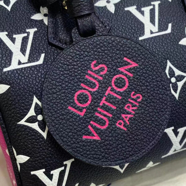 Louis Vuitton Women Speedy Bandouliere 20 Bag Black Printed Embossed Grained Cowhide - Image 9
