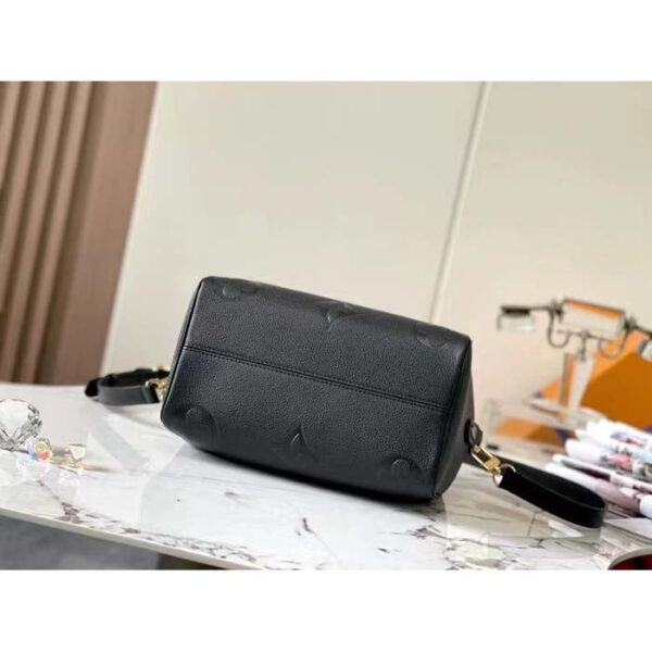 Louis Vuitton Women Speedy Bandoulière 25 Handbag Black Embossed Supple Grained Cowhide Leather - Image 6