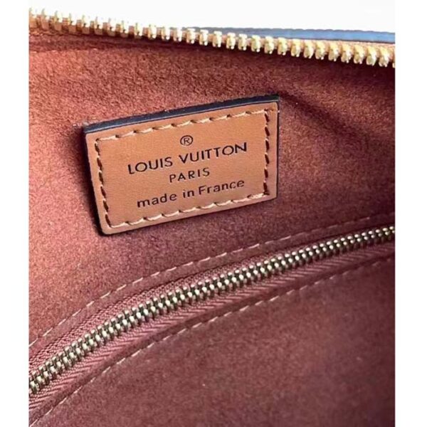 Louis Vuitton Women Speedy Bandoulière 25 Handbag Cognac Brown Embossed Grained Cowhide Leather - Image 9