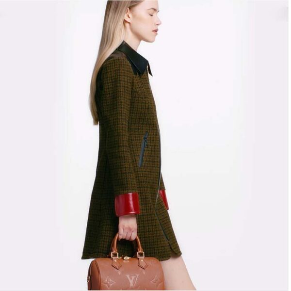 Louis Vuitton Women Speedy Bandoulière 25 Handbag Cognac Brown Embossed Grained Cowhide Leather - Image 12
