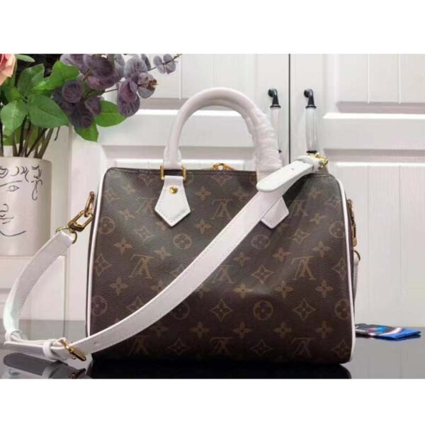 Louis Vuitton Women Speedy Bandoulière 25 Handbag Monogram Coated Canvas Cowhide Leather - Image 3