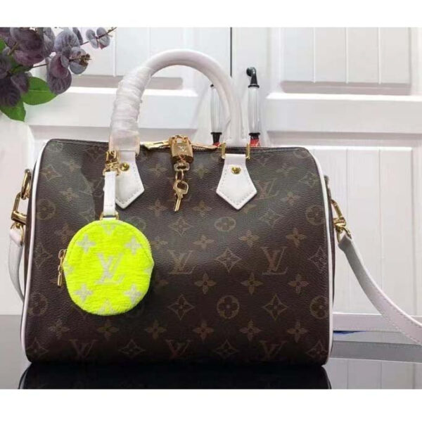 Louis Vuitton Women Speedy Bandoulière 25 Handbag Monogram Coated Canvas Cowhide Leather - Image 2