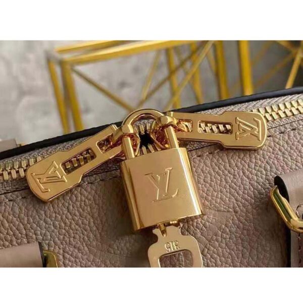 Louis Vuitton Women Speedy Bandoulière 25 Handbag Tourterelle Embossed Grained Cowhide Leather - Image 8