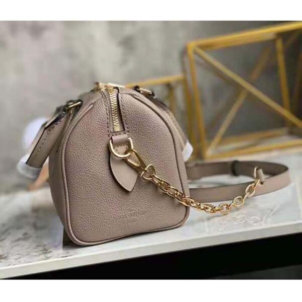 Louis Vuitton Women Speedy Bandoulière 25 Handbag Tourterelle Embossed Grained Cowhide Leather - Image 6