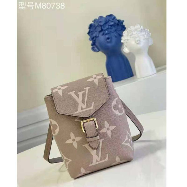 Louis Vuitton Women Tiny Backpack Mist Gray Monogram Coated Canvas Cowhide-Leather - Image 2