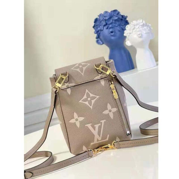 Louis Vuitton Women Tiny Backpack Mist Gray Monogram Coated Canvas Cowhide-Leather - Image 3