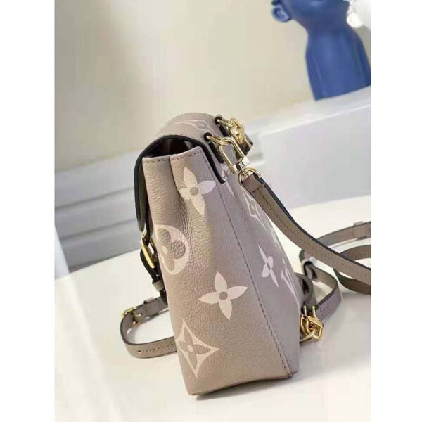 Louis Vuitton Women Tiny Backpack Mist Gray Monogram Coated Canvas Cowhide-Leather - Image 5