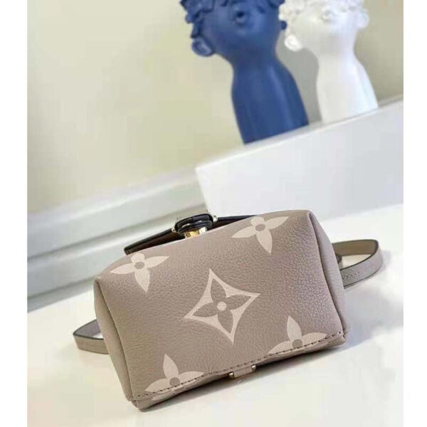 Louis Vuitton Women Tiny Backpack Mist Gray Monogram Coated Canvas Cowhide-Leather - Image 4