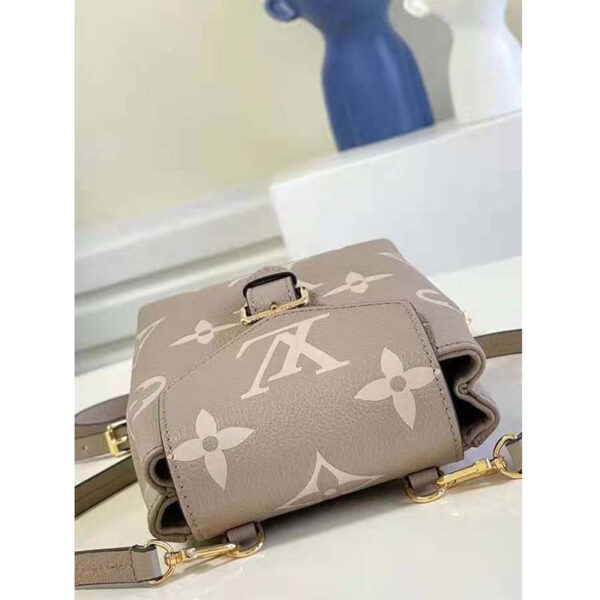 Louis Vuitton Women Tiny Backpack Mist Gray Monogram Coated Canvas Cowhide-Leather - Image 6