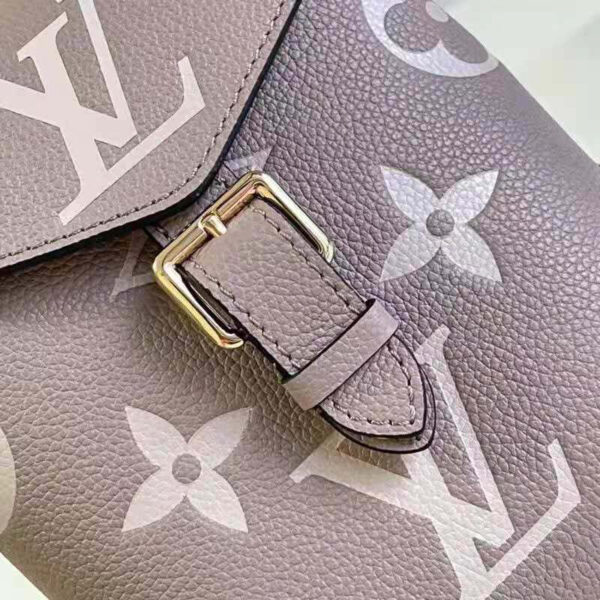 Louis Vuitton Women Tiny Backpack Mist Gray Monogram Coated Canvas Cowhide-Leather - Image 8