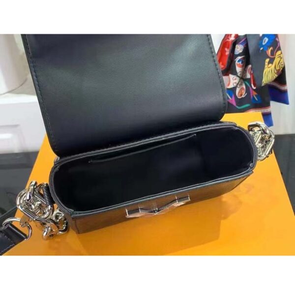 Louis Vuitton Women Twist Lock XL Black Epi Cowhide Leather Microfiber Lining - Image 5