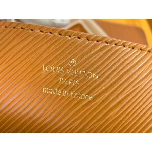 Louis Vuitton Women Twist Lock XL Gold Brown Epi Cowhide Leather Microfiber - Image 10