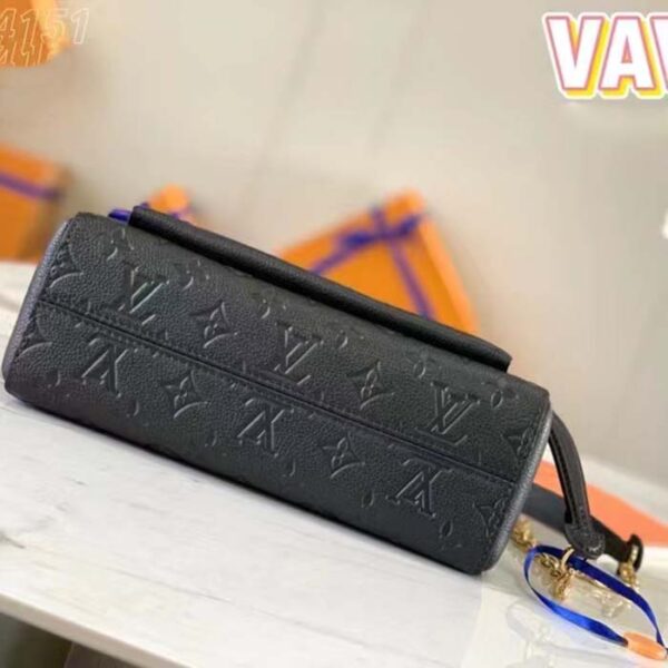 Louis Vuitton Women Vavin PM Handbag Black Embossed Supple Grained Cowhide Leather - Image 5