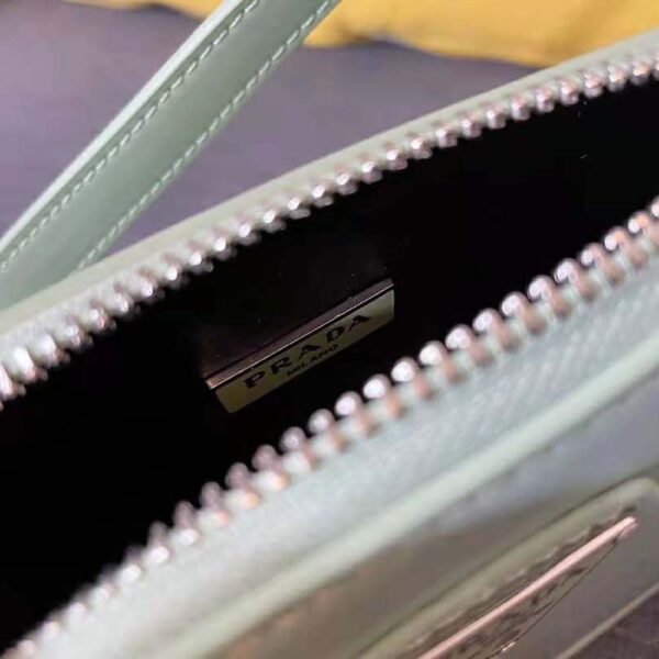 Prada Women Brushed Leather Mini-Bag-Aqua - Image 8