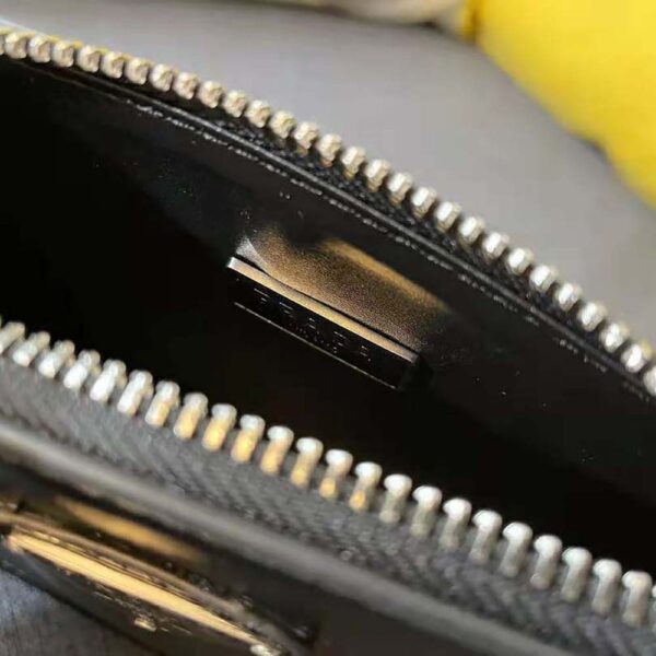 Prada Women Brushed Leather Mini-Bag-Black - Image 9
