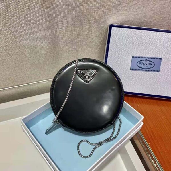 Prada Women Brushed Leather Mini-Pouch - Image 2