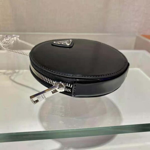 Prada Women Brushed Leather Mini-Pouch - Image 7