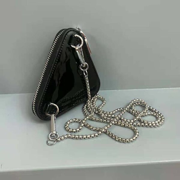 Prada Women Brushed Leather Mini-Pouch-Black - Image 4